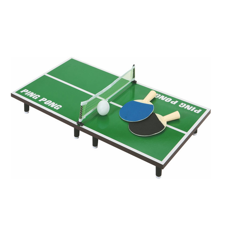 Hot Selling Green Cheap Wood Portable Tabletop Tennis Mini Game Table Tennis for Kids and Adults