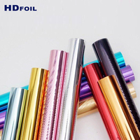 Rouleau de film de marquage à chaud universel HDFOIL en PET métallisé générique pour plastique, cuir, papier et PVC avec motif holographique