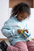 Ensemble de blocs de construction pour 5 à 7 ans, robot électronique programmable, bricolage éducatif