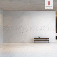 Losa de Porcelana Blanca Moderna de 1200x1200 mm, Superficie Esmaltada, Piedra Sinterizada para Paredes Interiores y Pisos de Villas