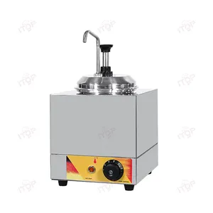 220-240v Commercial Restaurant Fast Food Stainless Steel Pump Hot Chocolate Gravy Electric Heater Sauce Warmer Dispenser