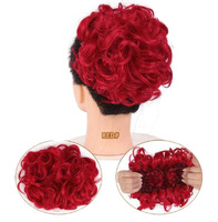 Perruque bouclée française en fibre synthétique, texture douce et légère, résistante à la chaleur, alternative au cheveu humain, emballage personnalisé, vente chaude