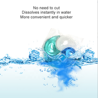 Dosettes de détergent à lessive soluble dans l'eau 4-en-1 capsules de gel de lavage ménager vente en gros de détergent ménage lavage