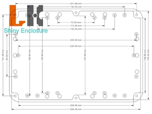 กล่องต่อสายไฟฟ้าพลาสติกกันน้ำสำหรับอุปกรณ์อิเล็กทรอนิกส์265*185*95มม. DIY กล่องแยกกล่อง IP67เปลือกสำหรับเครื่องมืออิเล็กทรอนิกส์ - Product Image 5