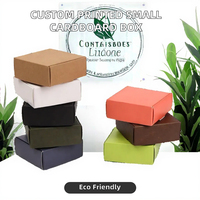 Boîte d'expédition en carton personnalisée pour petites créations artistiques, fabriquée à partir de matériaux recyclés, pour l'emballage de bougies, de portefeuilles et de cadres photo
