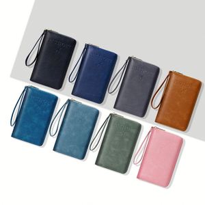 Portefeuille de voyage RFID avec fermeture éclair, <span class=keywords><strong>porte</strong></span>-passeport long pour billets et documents - Idée cadeau promotionnelle - Product Image 2