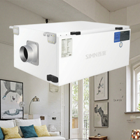 Système de déshumidification central à conduit monté au plafond personnalisable pour les maisons contemporaines