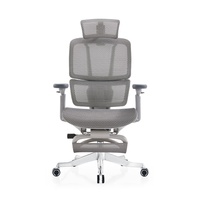 Chaise pivotante ergonomique de luxe, robuste, avec porte-vêtements, hauteur réglable, accoudoirs 3D, tissu en maille, bon prix