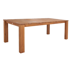 Juego de mesa de comedor de madera maciza de Acacia moderna al por mayor para 6 resistentes a la intemperie para jardín al aire libre Patio playa cocina comedor - Product Image 6