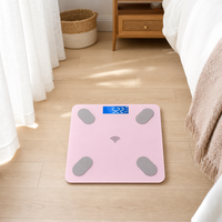 Balance connectée intelligente avec logo personnalisé, capacité 180 kg, balance de salle de bain numérique, synchronisation via application Bluetooth, précision 50 g, OEM