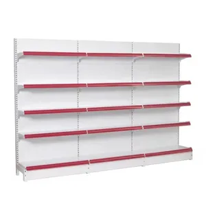 Durevole 5 piani bianco Gondola scaffali filippine Racking negozio di stoccaggio scaffalature