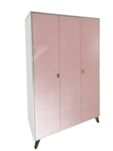 Set di Mobili per Camera da Letto per Bambini in Legno Rosa e Bianco con Funzioni di Archiviazione per Neonati e Bambini Arredamento per la Casa - Product Image 2