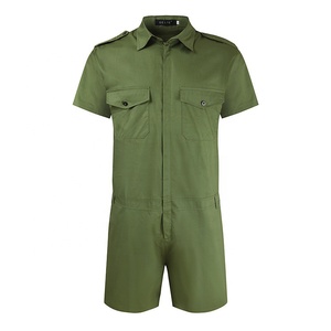 Vendita calda estate Casual tute da <span class=keywords><strong>uomo</strong></span> moda set pantaloni Cargo a maniche corte camicie tute in Denim <span class=keywords><strong>tuta</strong></span> da <span class=keywords><strong>uomo</strong></span> - Product Image 3