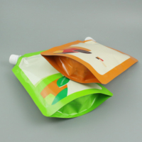 Logo personnalisé 500ml Emballage de sauce alimentaire Pochette à bec en aluminium