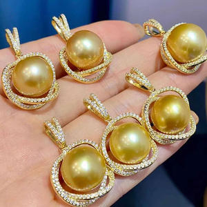 S925 Silver Pendant with 11-13mm Round Bead DIY Pearl Accessories Empty Holder Concealer <b>Jade</b> Necklace <b>Jewelry</b> Case 30683 - Product Image 3