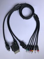 Konsol ABS kabel Video Audio VGA untuk Xbox 360 untuk PS2 untuk PS3 untuk kabel komponen Wii kabel HD untuk penggantian