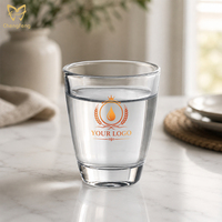 Mini verre à liqueur de 30ml 1oz pour vin blanc Verres à liqueur personnalisés à sublimation Verre à spiritueux à fond épais