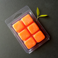 Bougies de fusion de cire coulée à la main fortement parfumées, cubes de cire parfumés, paquets de 6