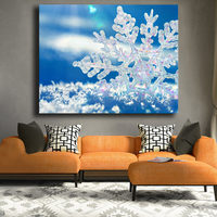 Ever Moment Peinture Diamantée, Motif Neige en Strass, Kits de Broderie Diamantée AB Faits Main, Mosaïque 5D DIY Décoration 3F092