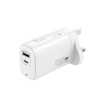 Chargeur USB C GaN 45W de haute qualité avec affichage LED, PD3.0, charge rapide Type C pour ordinateurs portables et téléphones 18