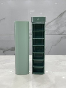 Boîte à pilules portable de voyage OEM Medibox HT003 en gros, mini-organisateur de rangement pour médicaments, 7 jours, 6 compartiments - Product Image 2