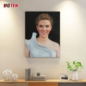 Handmade Modern Style Custom <strong>Portrait</strong> Canvas Oil <strong>Painting</strong> Star Head Commemorative Artwork Modern Figure &amp; <strong>Portrait</strong> <strong>Paintings</strong> - Product Image 3