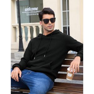 Sudadera con Capucha para Hombre FOXA, Forrada de Felpa, Ligera, Informal, Deportiva, para Entrenamiento - Product Image 6