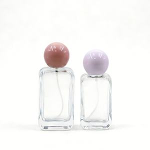 Empty <b>Bottles</b> 30ml 50ml 100ml High-Quality <b>Perfume</b> <b>Bottles</b> Fragrance Spray with Colorful Ball Caps - Product Image 3