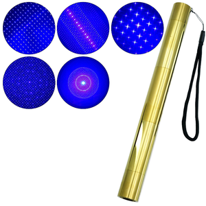 Top-Ranked Rechargeable LED Laser Pointer Tactical Flashlight Multi-Functional Aluminum Alloy Body Blue Promotional