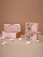 Boîte cadeau pour bonbons de mariage au design unique, boîte rigide avec doublure en éponge, finition brillante, revêtement UV pour cosmétiques