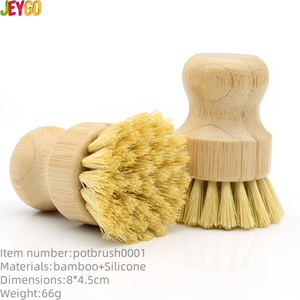 Cepillo para Platos y Fregadero de Bambú Ecológico al por Mayor con Cerdas de Sisal, Herramienta Duradera para Limpieza de Cocina - Product Image 1