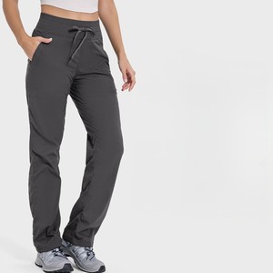 Pantalon de travail chic et tendance, coupe large, confortable et décontracté, taille haute vintage pour femme - Product Image 4