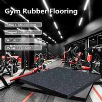 Tapis en caoutchouc spécial pour salle de sport HANLI 20 mm, tapis de sol en caoutchouc anti-bruit, antidérapant, haute résistance, pour zone d'entraînement musculaire en salle de sport