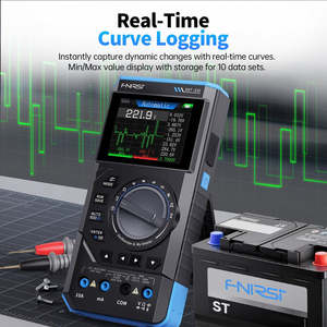 FNIRSI DST-210 ออสซิลโลสโคปแบบพกพา 3-in-1 มัลติมิเตอร์ เครื่องกำเนิดสัญญาณ 10MHz 48MSa/s True RMS ชาร์จไฟได้ ความละเอียด 8 บิต 1 - Product Image 5