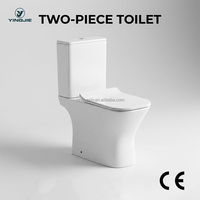 Yingjie WC deux pièces à chasse d'eau à vortex monotrou 640X350X790Mm Siphon en S 200-250Mm pour projets de salles de bain commerciales Distributeur