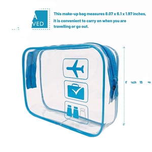Custom TSA Approved Clear Toiletry Bags, Quart Size, Airline Carry-On Compliant for Travel and Gifts - Product Image 3