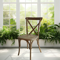Vente en gros directe d'usine de chaise classique à dossier croisé chiavari X chaises à dossier pour événement, banquet, fête, mariages société de location