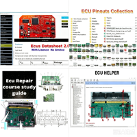Collection 4-en-1 de schémas de connecteurs ECU pour débutants en apprentissage des ECU : Fiche technique des ECU + Guide de réparation des ECU + ECU Helper + Collection de schémas de connecteurs