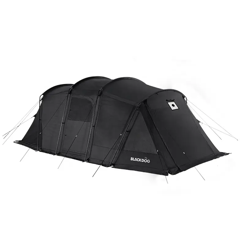خيمة التخييم في الهواء الطلق Blackdog حماية من الشمس للفصول الأربعة UPF50 + خيمة ممر خفيفة مع تنورة ثلجية