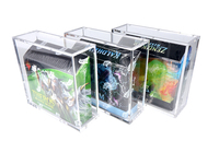 Boîte de collection personnalisée en acrylique premium avec couvercle magnétique robuste pour vente en gros