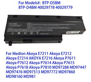 Qualidade genuína BTP-D5BM bateria do portátil para Medion Akoya E7211 E7212 E7214 E7216 P7611 P7612 P7614 P7615 P7618 P7810 14.4V 75WH - Product Image 2