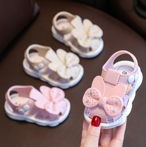 Nuove <span class=keywords><strong>Scarpe</strong></span> Estive per Bambine, Calzature Antiscivolo da Passeggio, Sandali con Fibbia per Bambine Stile Principessa - Product Image 1