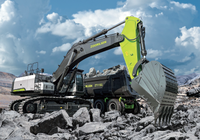 Excavadora de cadenas ZE1250G de 116 toneladas y 7.1-10m³ de capacidad de cazo, 567kW, con cazo reforzado y martillo rompedor