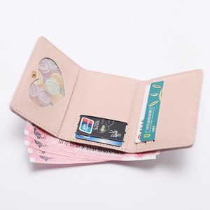 <b>Cute</b> Cartoon Cat Pattern Short Tri-fold Wallet for Women New Style Unique Coin <b>Purse</b> Card Holder for Student Girls - Product Image 5