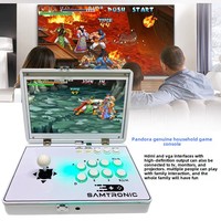 Console de jeu d'arcade portable Pandora New Flip Folding pour un joueur, en métal et verre, avec manettes, fonctionnant à pièces