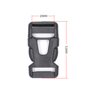 Hebilla de plástico en forma de Y para mochila, cierre de seguridad de un solo tirón de 20 mm para accesorios de bolsos de senderismo al aire libre - Product Image 3