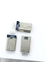 호야토 USB 커넥터 마이크로 5핀 DIP USB 커넥터 암형 B타입 미니어처 USB 소켓 휴대폰 충전 핀 커넥터