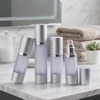 Flacon pompe airless en aluminium anodisé FTI, emballage cosmétique en verre dépoli 15ml 30ml 50ml 80ml 100ml – Offre Spéciale