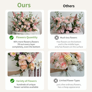 GNW Tùy Chỉnh Chất Lượng Cao Nền Tưởng Tượng Màu Hồng Trang Trí Nghệ Thuật Rose Party Wedding Flower Tường Cho Đảng Và Sân Khấu Sự Kiện - Product Image 4