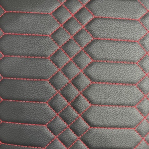 Ventes chaudes : <span class=keywords><strong>Cuir</strong></span> PVC éponge automobile matelassé brodé 5D pour tapis de voiture, <span class=keywords><strong>housse</strong></span> de siège de voiture et revêtement de plancher de voiture. - Product Image 3